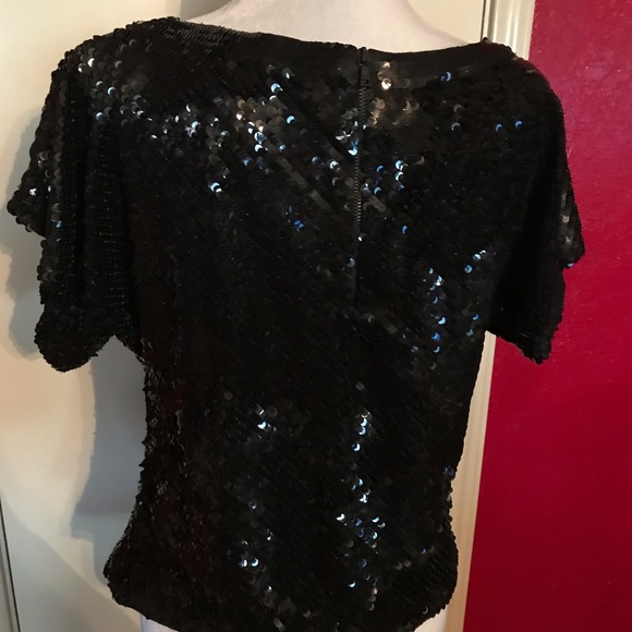 Alice & Olivia Sequin Top - Picture 4 of 10